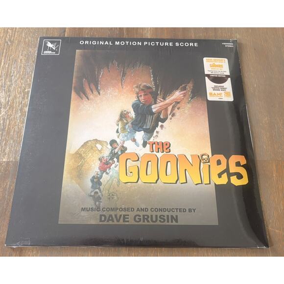 THE GOONIES movie score vinyl soundtrack record Brown 40th anniversary Sealed.